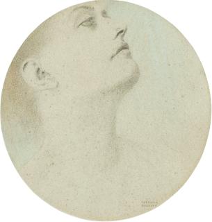 Fernand Khnopff - Head Of A Young Woman 