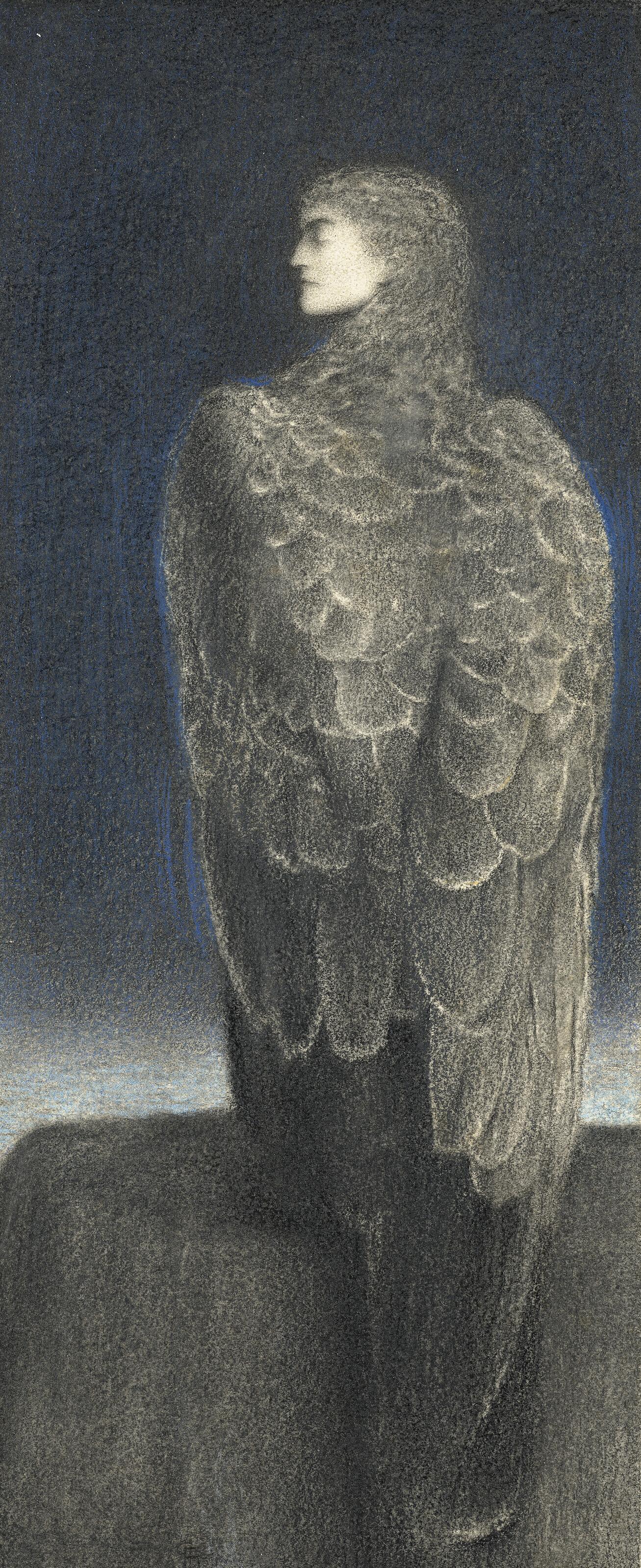 Fernand Khnopff - La Médusa endormie