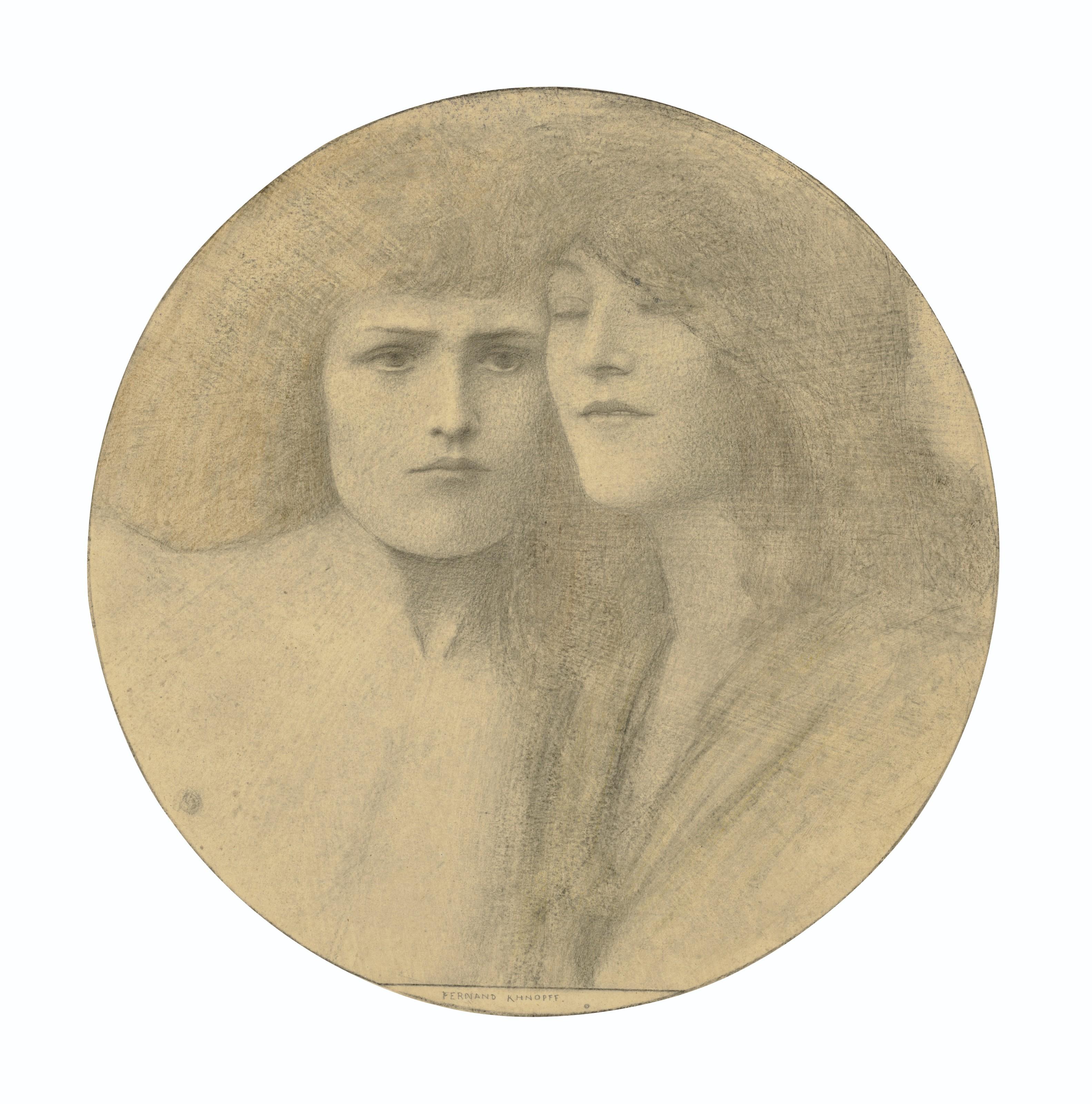 Fernand Khnopff - Les Caresses