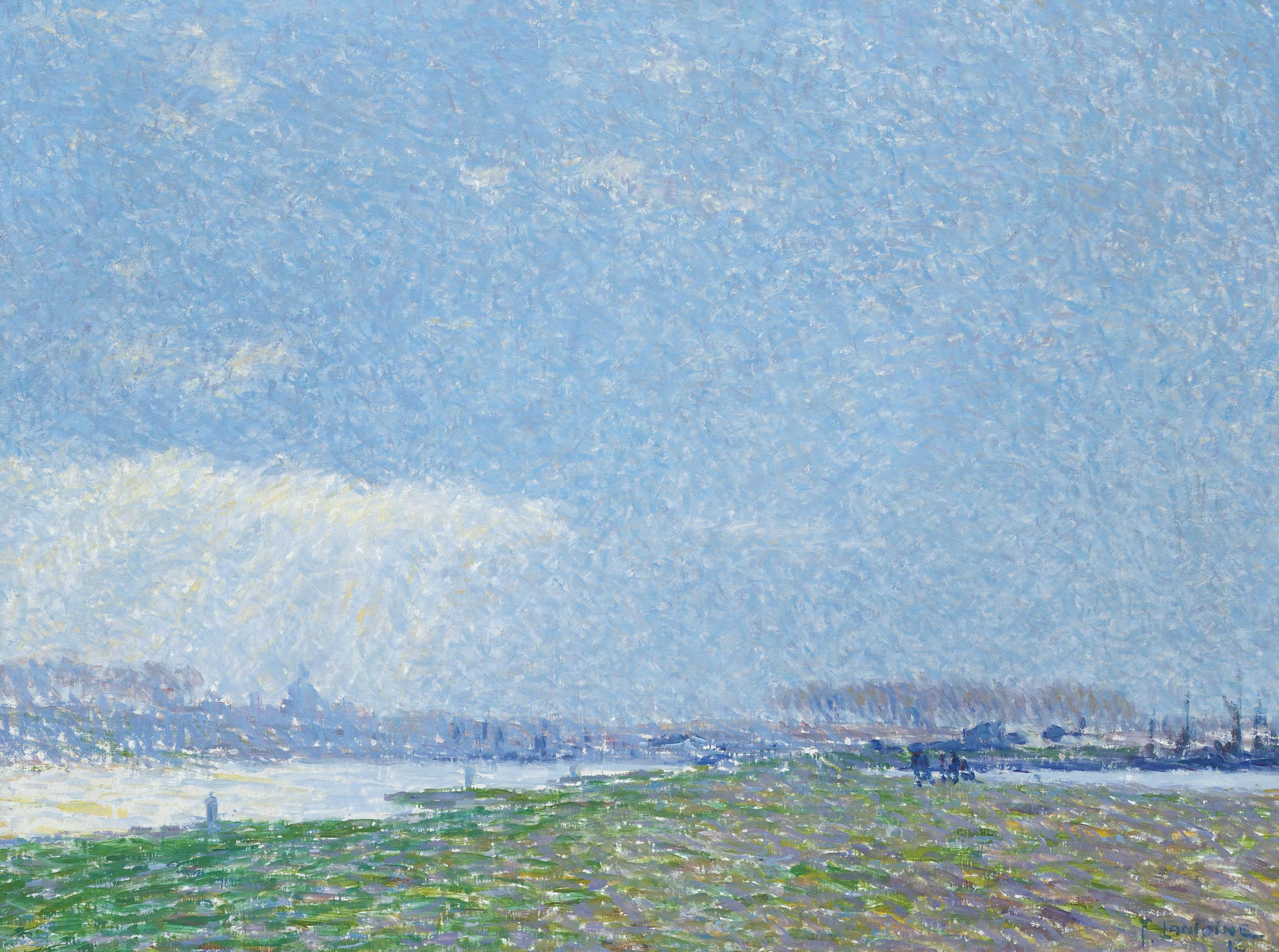 Fernand Lantoine - Au bord d\'une rivière