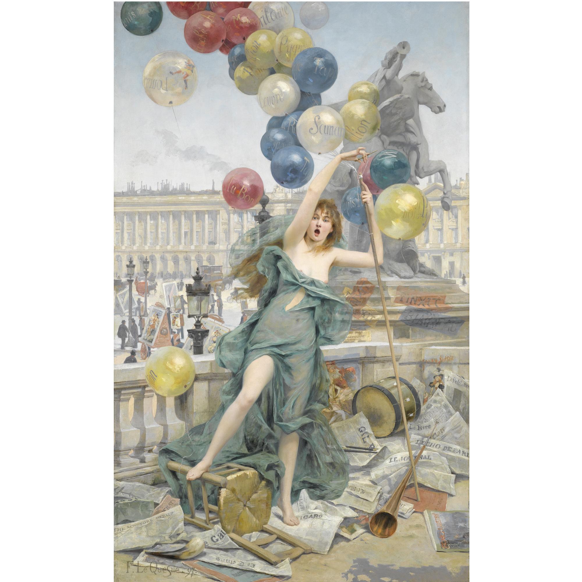 Fernand Le Quesne - French Allegorie De La Publicite