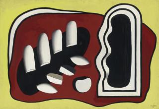 Fernand Léger - Composition Au Fond Jaune