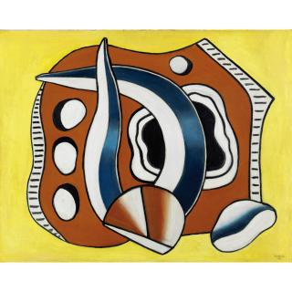 Fernand Léger - Composition Au Fond Jaune