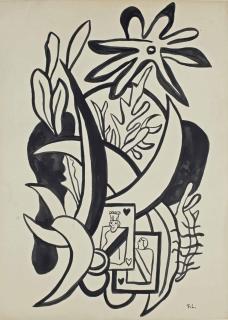 Fernand Léger - Composition Aux Cartes