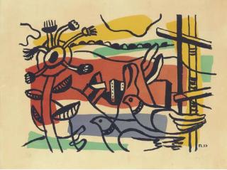Fernand Léger - Composition Aux Deux Oiseaux (S. 134)