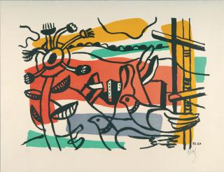 Fernand Léger - Composition aux deux oiseaux.