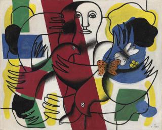 Fernand Léger - Composition aux deux papillons (La femme aux papillons)