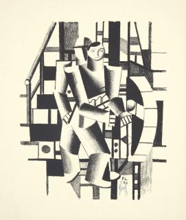 Fernand Leger - Composition aux deux Personnages, from Die Schaffenden, No. 4