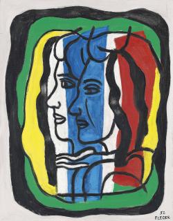 Fernand Léger - Composition Aux Deux Profils