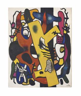 Fernand Léger - Composition en noir et jaune