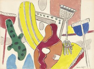 Fernand Léger - Composition: La plage à Deauville