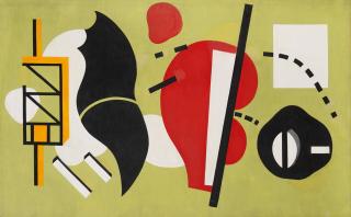 Fernand Léger - Composition sur fond vert