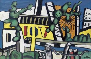 Fernand Leger - Des Lettres Dans Un Paysage