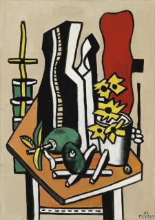 Fernand Léger - Deux Fruits Et Des Fleurs Jaunes