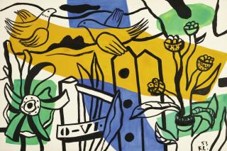 Fernand Léger - Deux Oiseaux Dans Les Fleurs