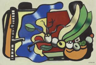 Fernand Leger - Esquisse pour La nature morte aux trois feulles