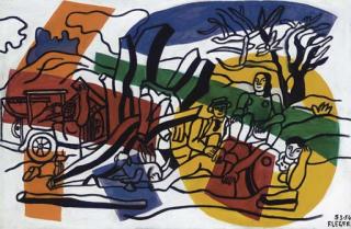 Fernand Leger - Esquisse pour La partie de campagne