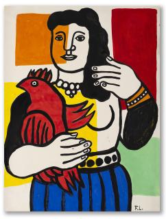 Fernand Leger - Femme au perroquet