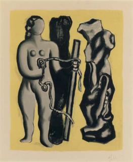 Fernand Leger - Femme sur fond jaune (S. 118)