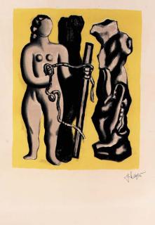 Fernand Leger - Femme sur Fond jaune (S. 118)