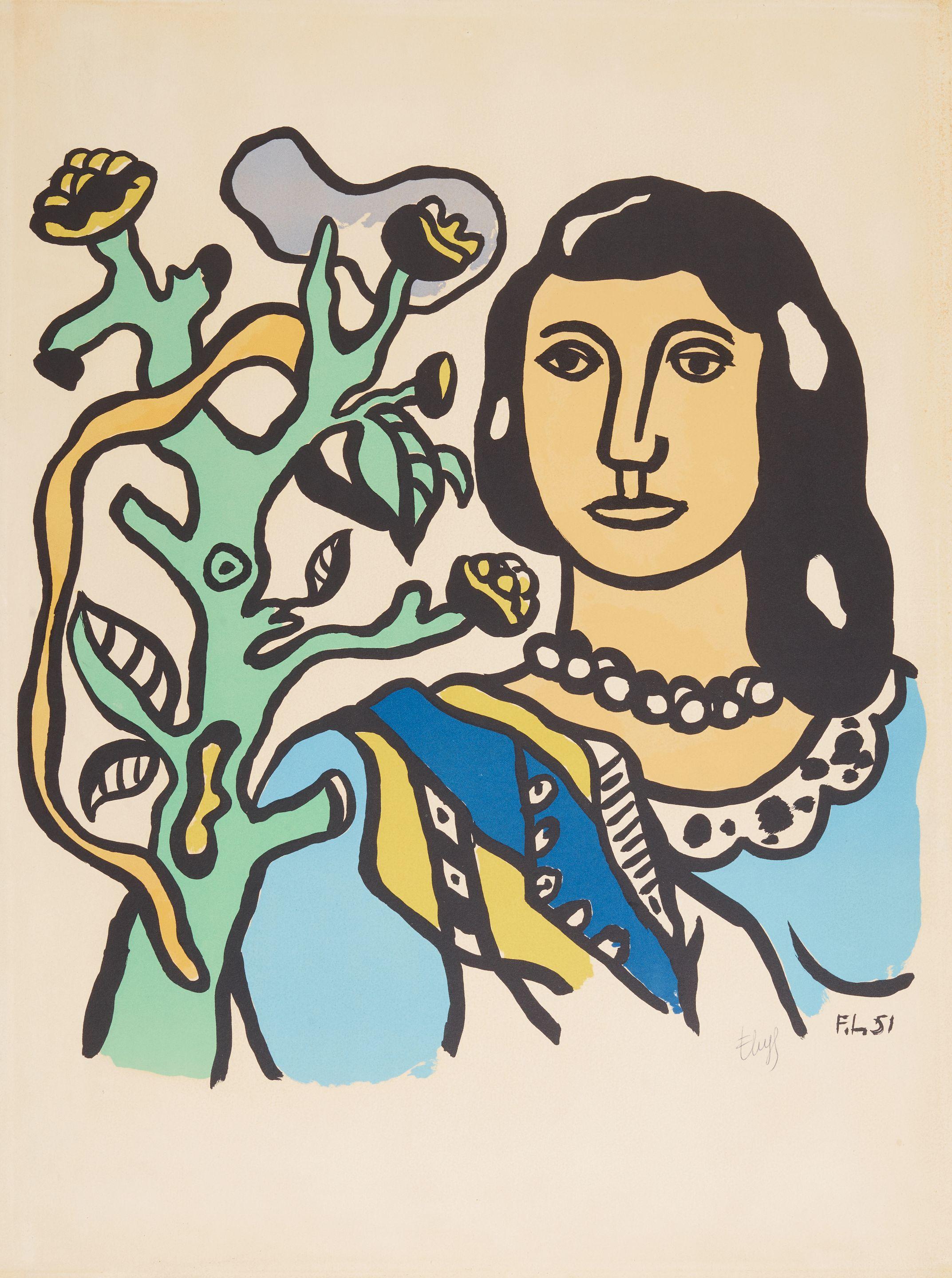 Fernand Léger - La femme et la fleur