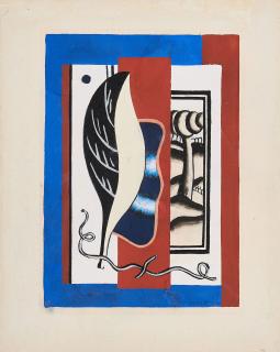 Fernand Léger - La Feuille janue.