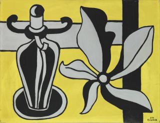 Fernand Léger - Le Chandelier Sur Fond Jaune