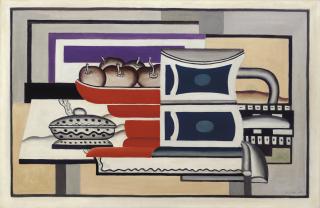 Fernand Léger - Le compotier rouge (Compotier de poires)