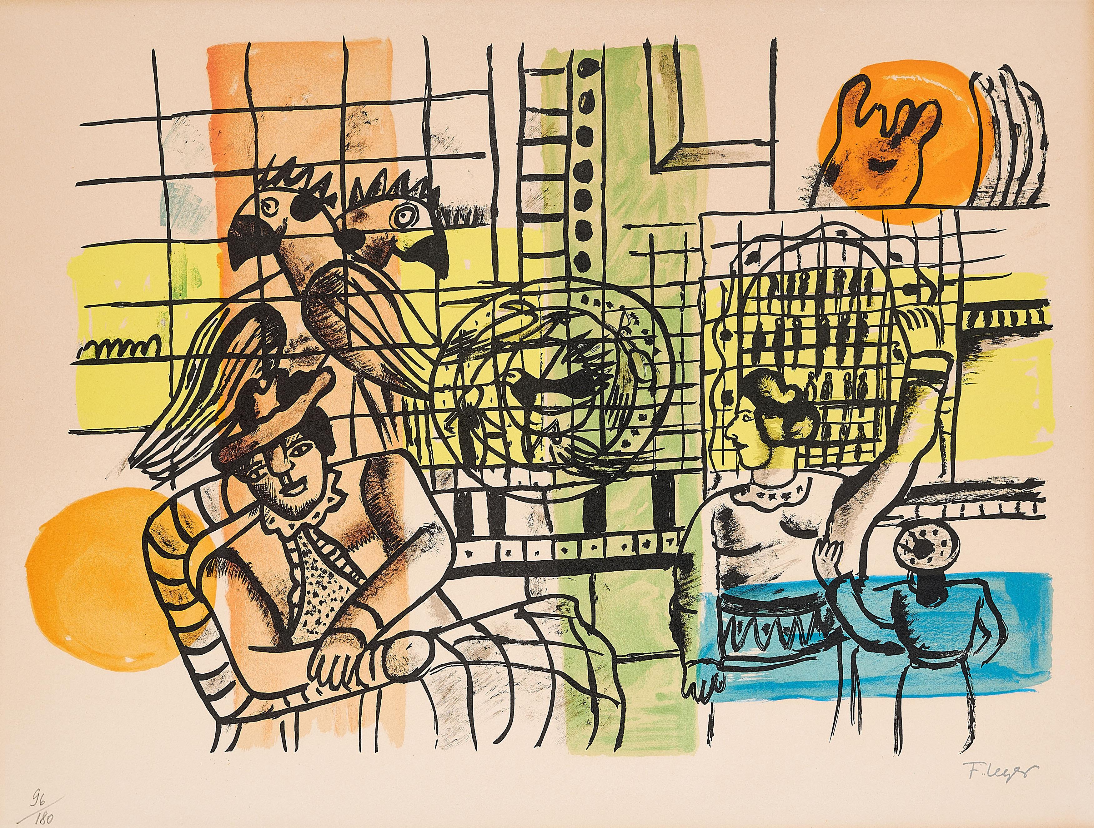 Fernand Léger - Le Marchand d\'Oiseaux (Aus: La Ville).