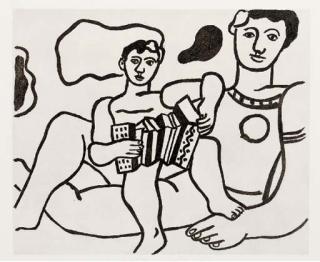 Fernand Léger - L\'enfant á l\'accordéon (S. 127)