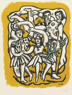 Fernand Léger - Les Danseuses (Fond Jaune) (S. 137)