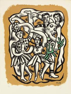 Fernand Léger - Les Danseuses (Fond Jaune) (S. 137)