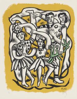 Fernand Léger - Les Danseuses (Fond Jaune) (Saphire 137)