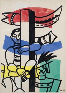 Fernand Léger - Les deux clowns