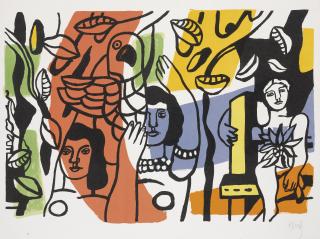 Fernand Léger - Les Femmes Au Perroquet (S. 119)