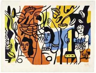Fernand Léger - Les Femmes Au Perroquet (S. 119)