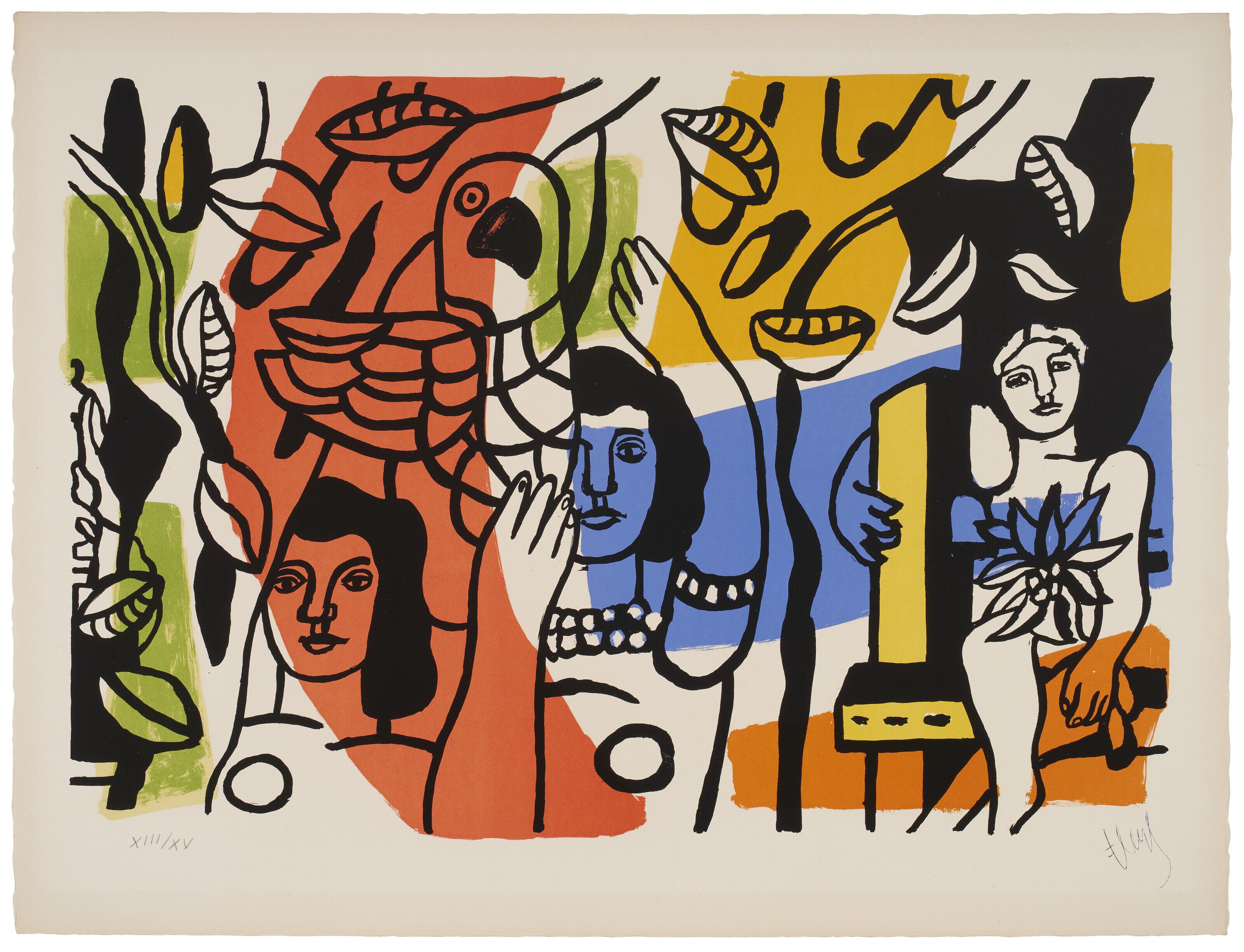 Fernand Leger - Les femmes au perroquet