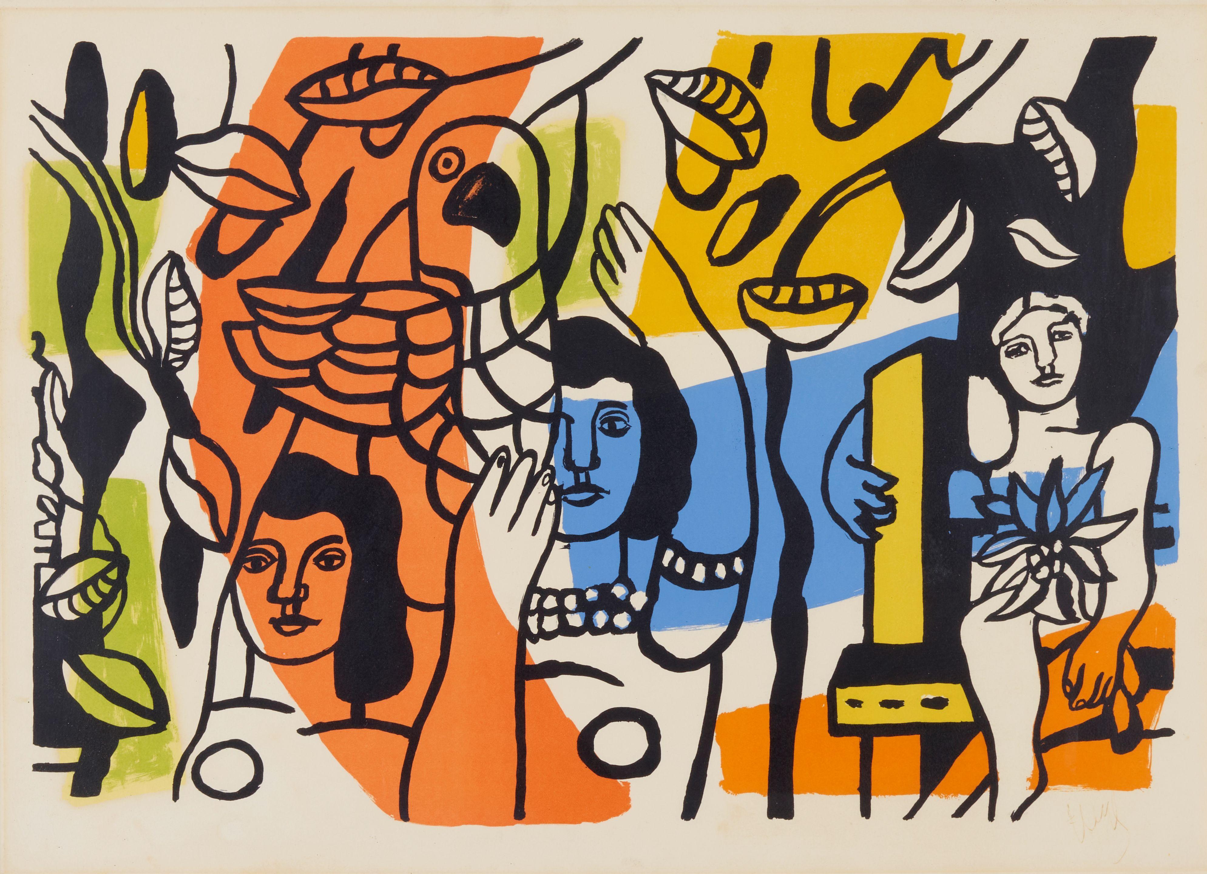 Fernand Léger - Les Femmes au Perroquet