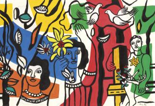 Fernand Leger - Les femmes aux fleurs