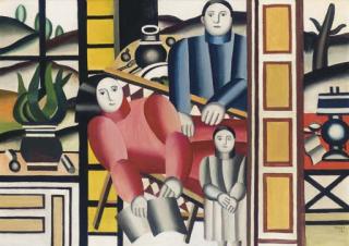 Fernand Leger - Les Trois Personnages Devant Le Jardin