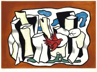 Fernand Léger - L\'Oiseau Rouge dans le Bois