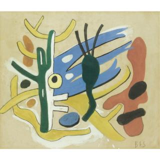 Fernand Léger - Sketch For Rockefeller Stairway Mural Commission