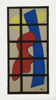 Fernand Leger - Studio per le vetrate della chiesa di Courfaivre