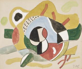 Fernand Léger - Study for the Rockefeller Stairway Mural Commission
