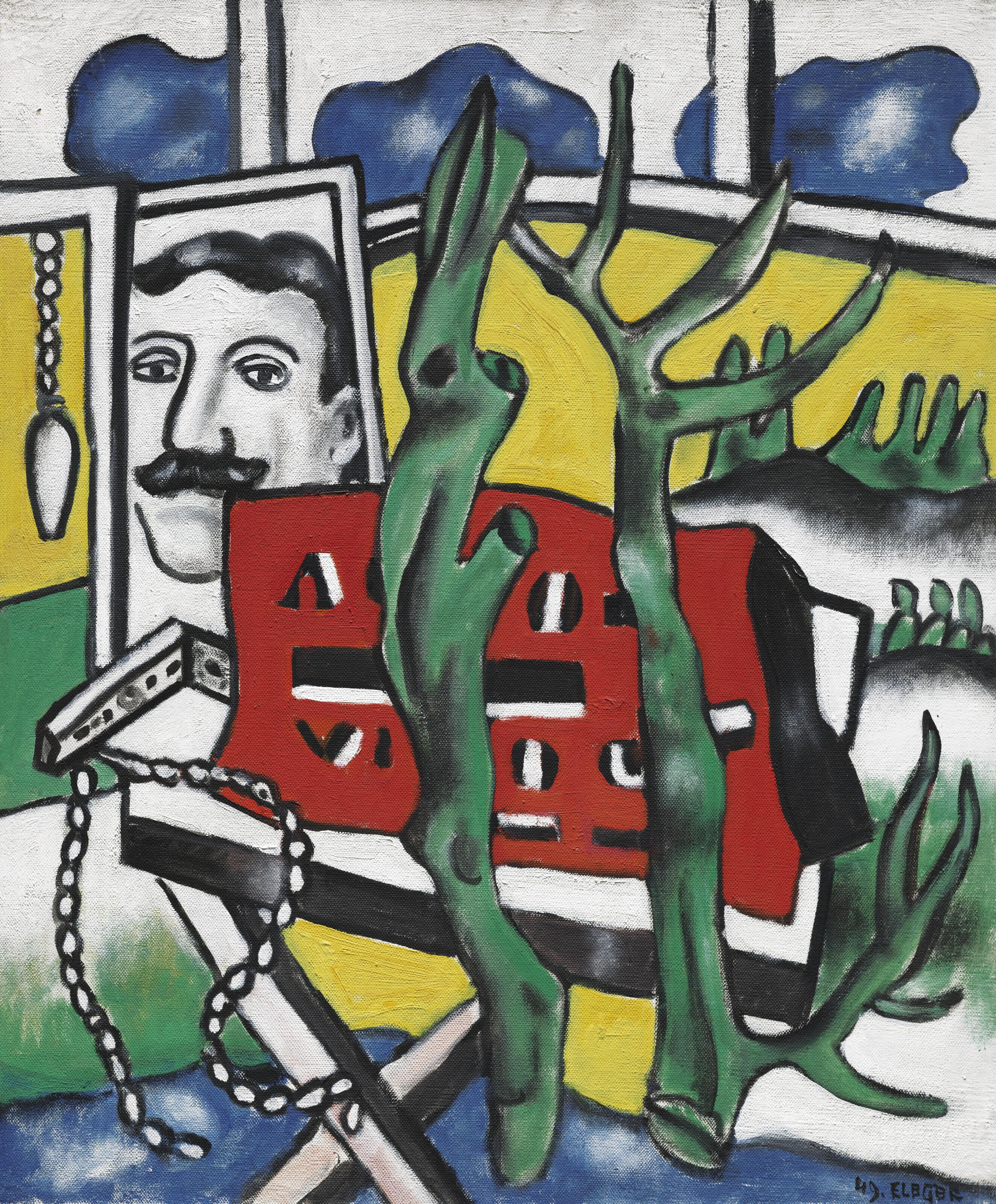 Fernand Léger - Une figure dans un paysage