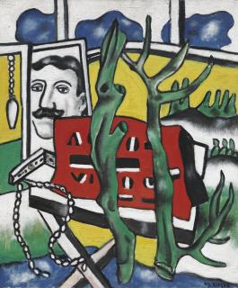 Fernand Léger - Une figure dans un paysage