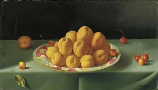 Fernand Renard - Still Life With Apricots