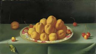 Fernand Renard - Still Life With Apricots