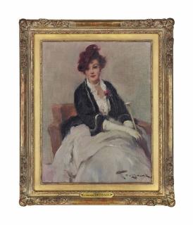 Fernand Toussaint - Femme Au Collier De Chien