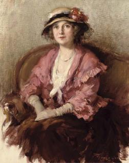 Fernand Toussaint - Femme en rose